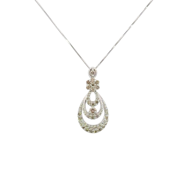 Diamond Necklace: 6KPN21-587-WG
