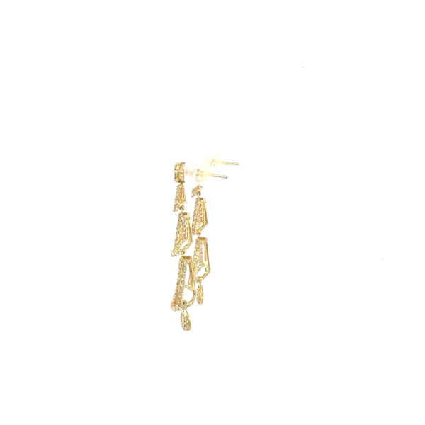 Diamond earrings: KPE03-458 YG - Image 2