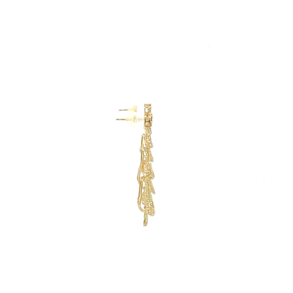 Diamond earrings: KPE03-458 YG - Image 4
