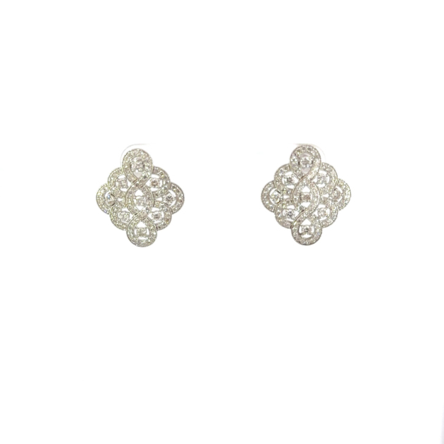 Queen earrings: KPE03-602-WG