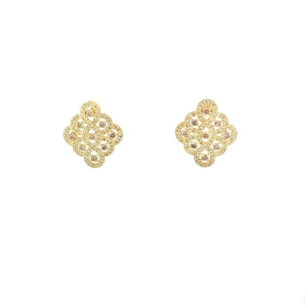 Queen earrings: KPE03-602-YG