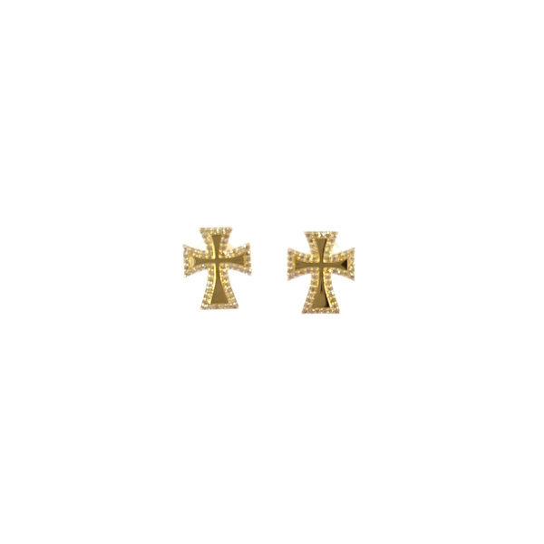 Cross earrings: KPE03-708(N)-YG