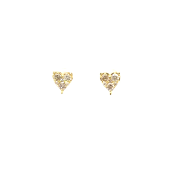 Heart Earrings: KPE40-630-YG