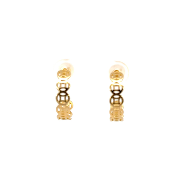 Money Catcher Hoop Earrings: KPE40-683