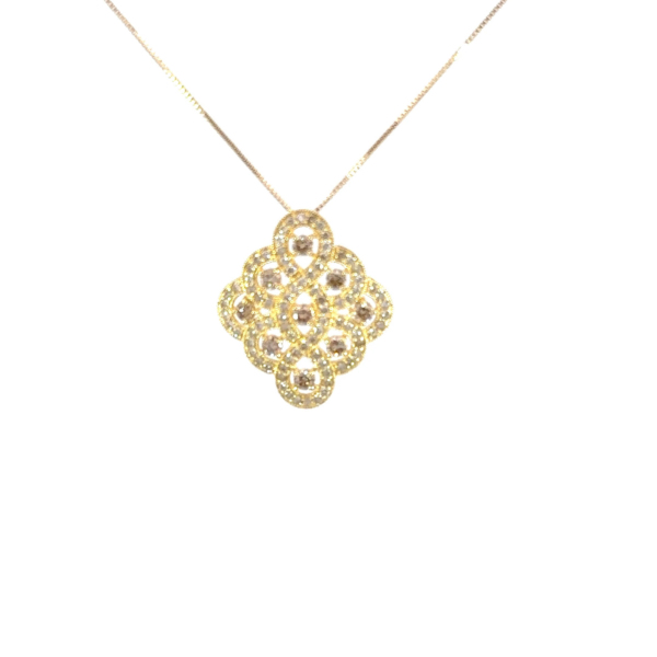 Dia Necklace: KPN03-584-YG