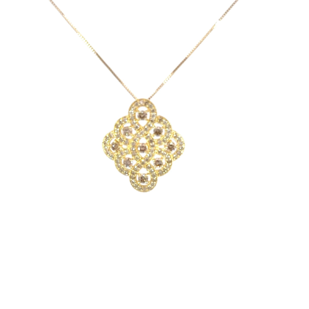 Dia Necklace: KPN03-584-YG