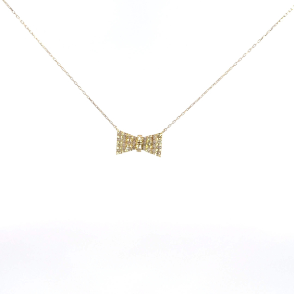 BOW Dia Pendant: KPN03-591-YG