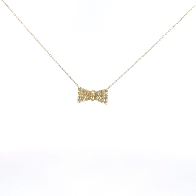 BOW Dia Pendant: KPN03-591-YG