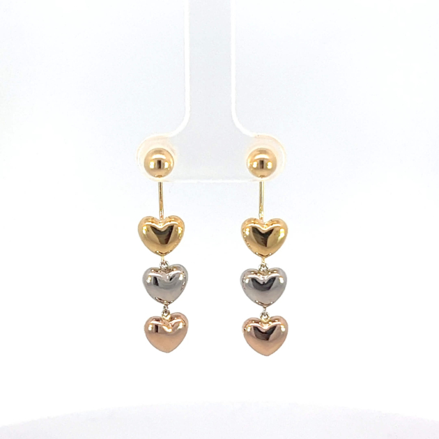 Gold earrings - KPE05-885
