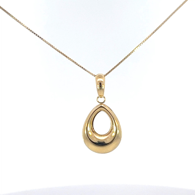 Gold Teardrop Pendant - KPN01-756