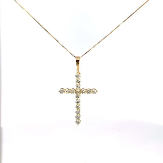 Diamond Cross Necklace - KPN28-611